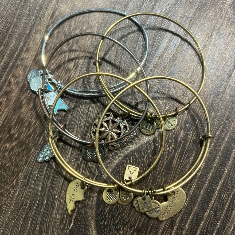Alex & Ani Bracelets Set Of 5 B42